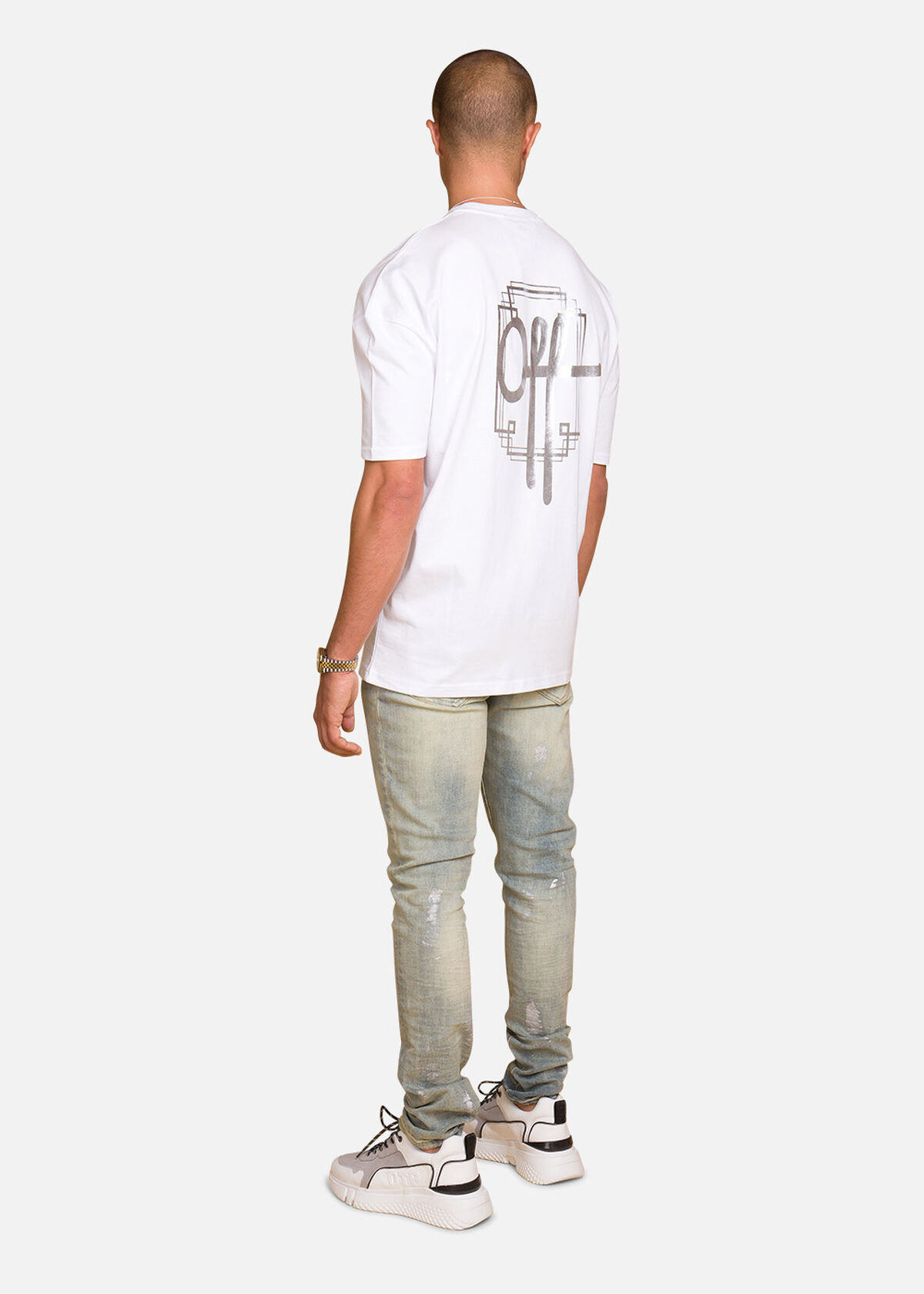 Stay Silver Tee, White, hi-res
