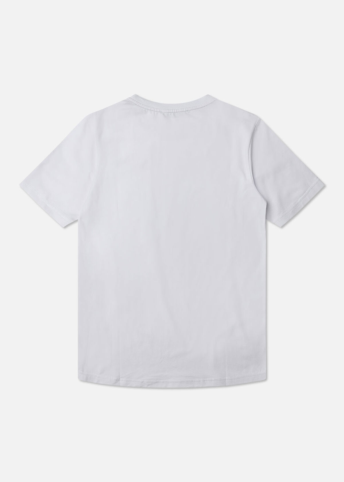 Stockholm Slim Tee Neckprint, White, hi-res