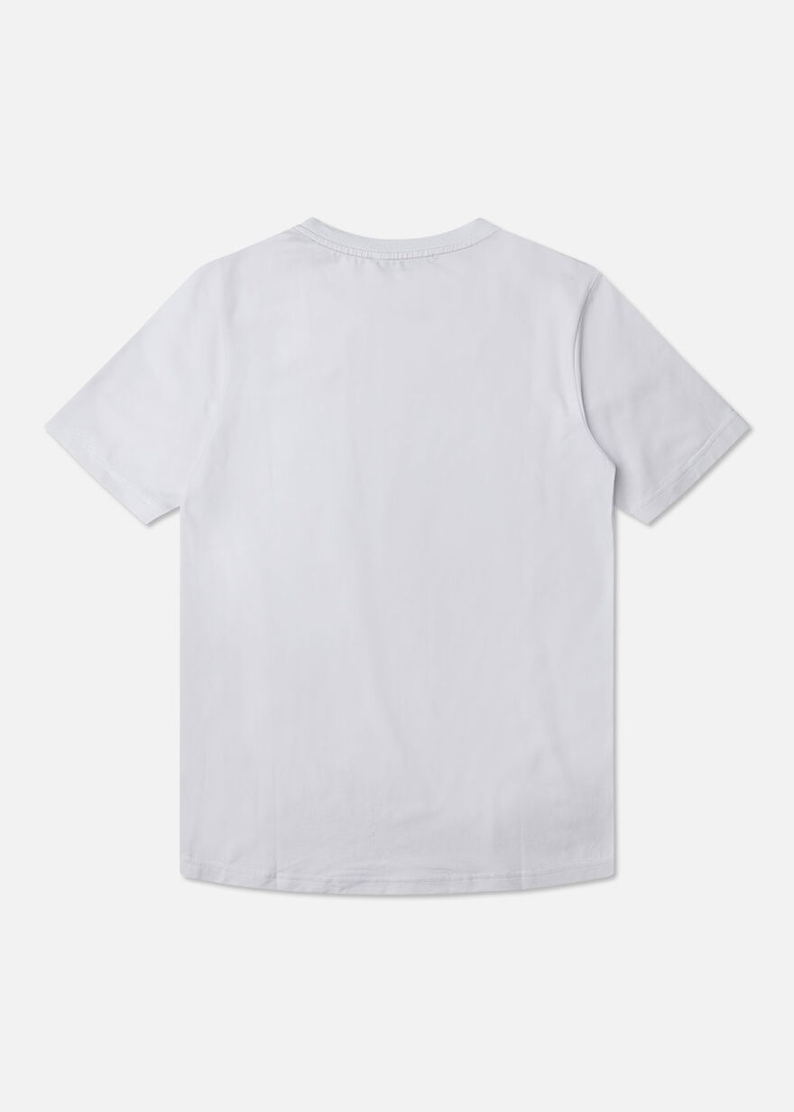 Stockholm Slim Tee Neckprint, White, hi-res