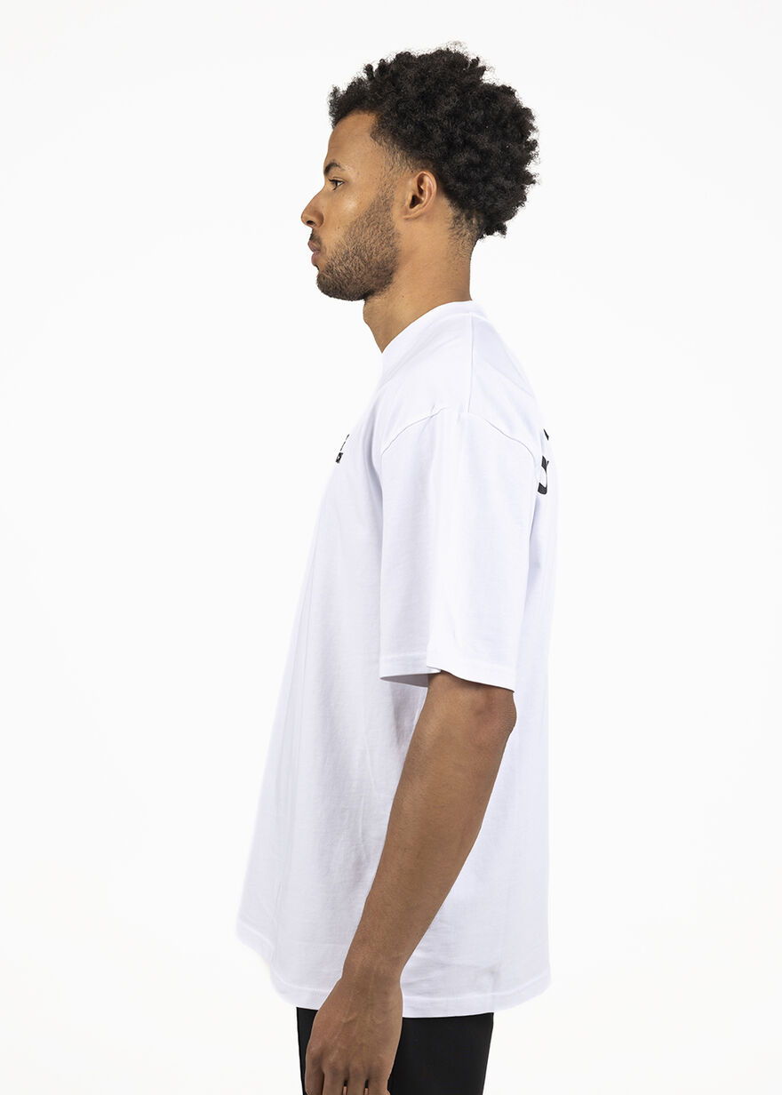 Loose Fit Pitch Tee - 100% Cotton, White, hi-res