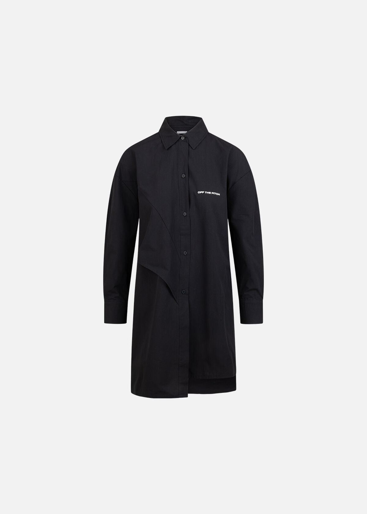 Deconstructive Oversized Shirt, Black, hi-res