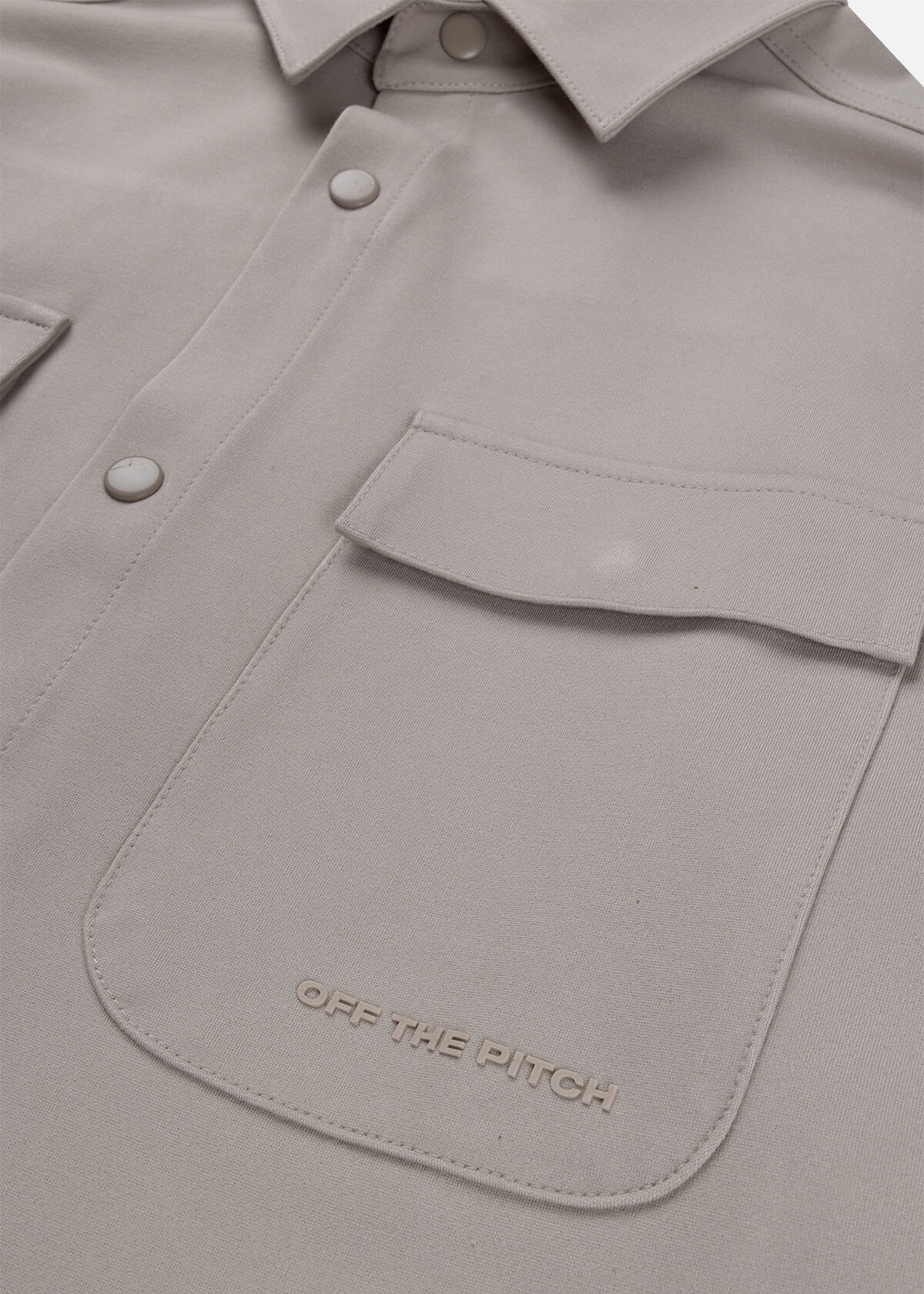 Smart Interlock Overshirt, White/Green, hi-res