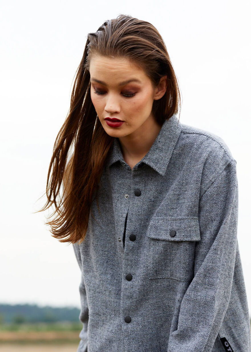 The Defender 1.0 Overshirt, Black/Grey, hi-res