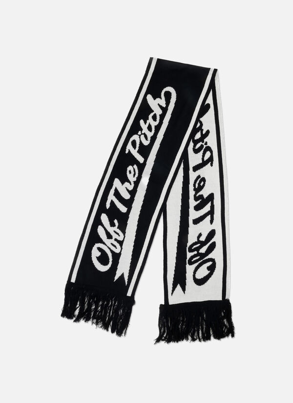 Woolblend Script Scarf