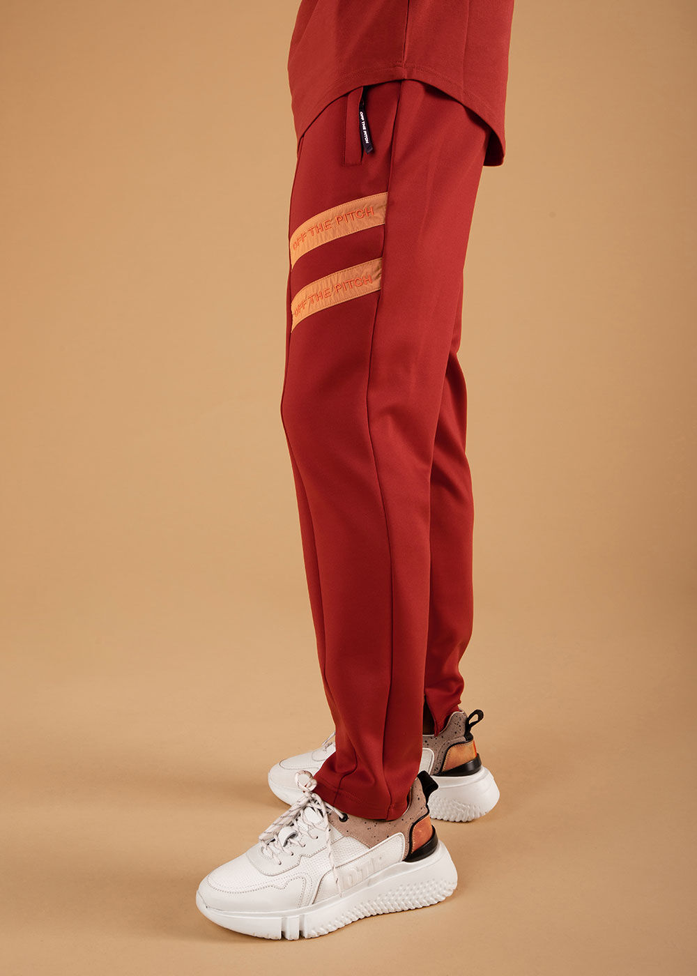 Shop The Mercury Pants - Brique - 92% Polyester 8% Elas | Off The Pitch
