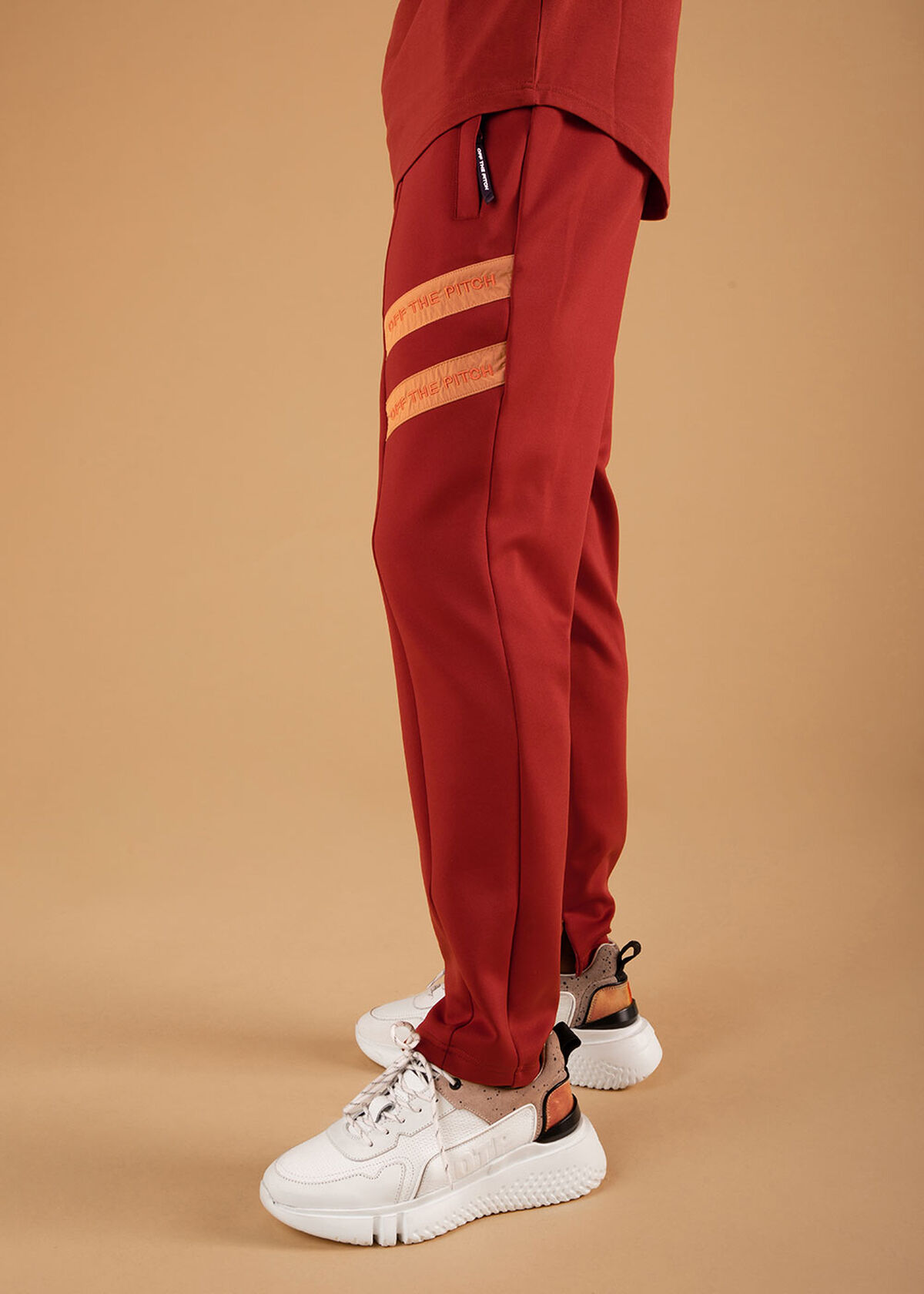 The Mercury Pants - Black - 92% Polyester 8% Elast, Red, hi-res