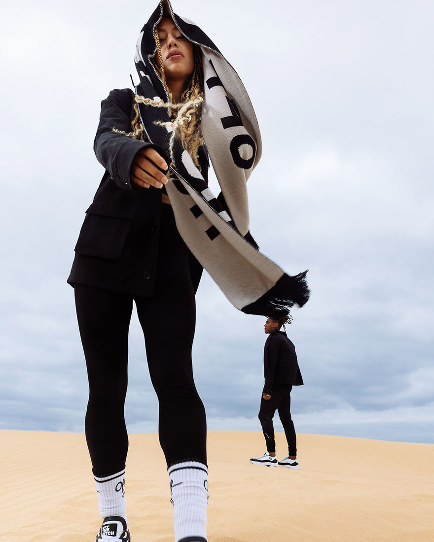 OTP Scarf, Black, hi-res