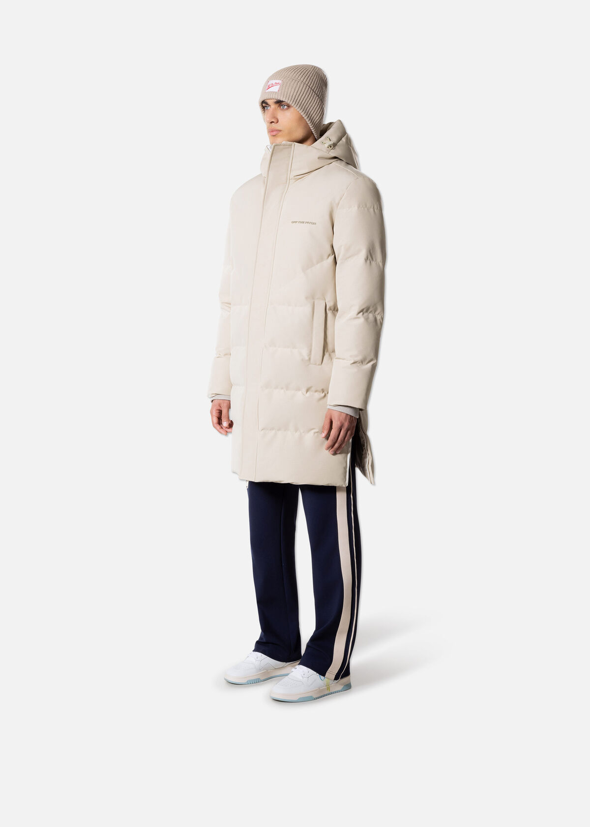 Ripstop Longline Puffer, Sand, hi-res