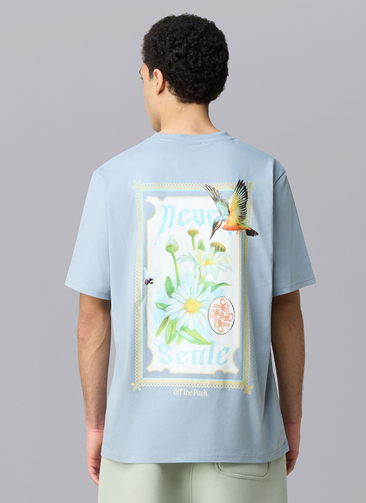 Never Settle Regular Fit Tee, Blue Nights, hi-res