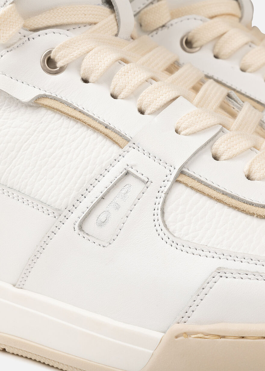 Basketta Hi - Silky Suede, White/Gold, hi-res