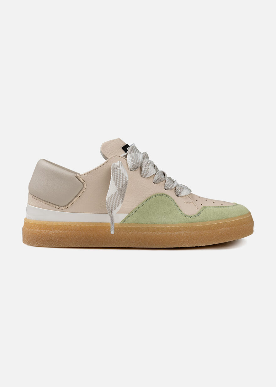 Dodgem - Tumbeled Leather / Suede, Crème, hi-res