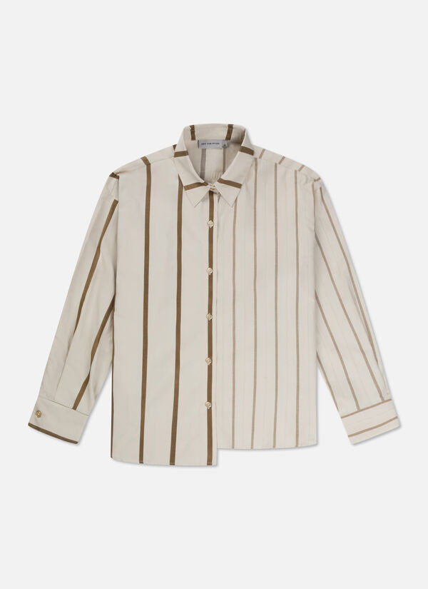 Asymmetric Striped Sora Shirt