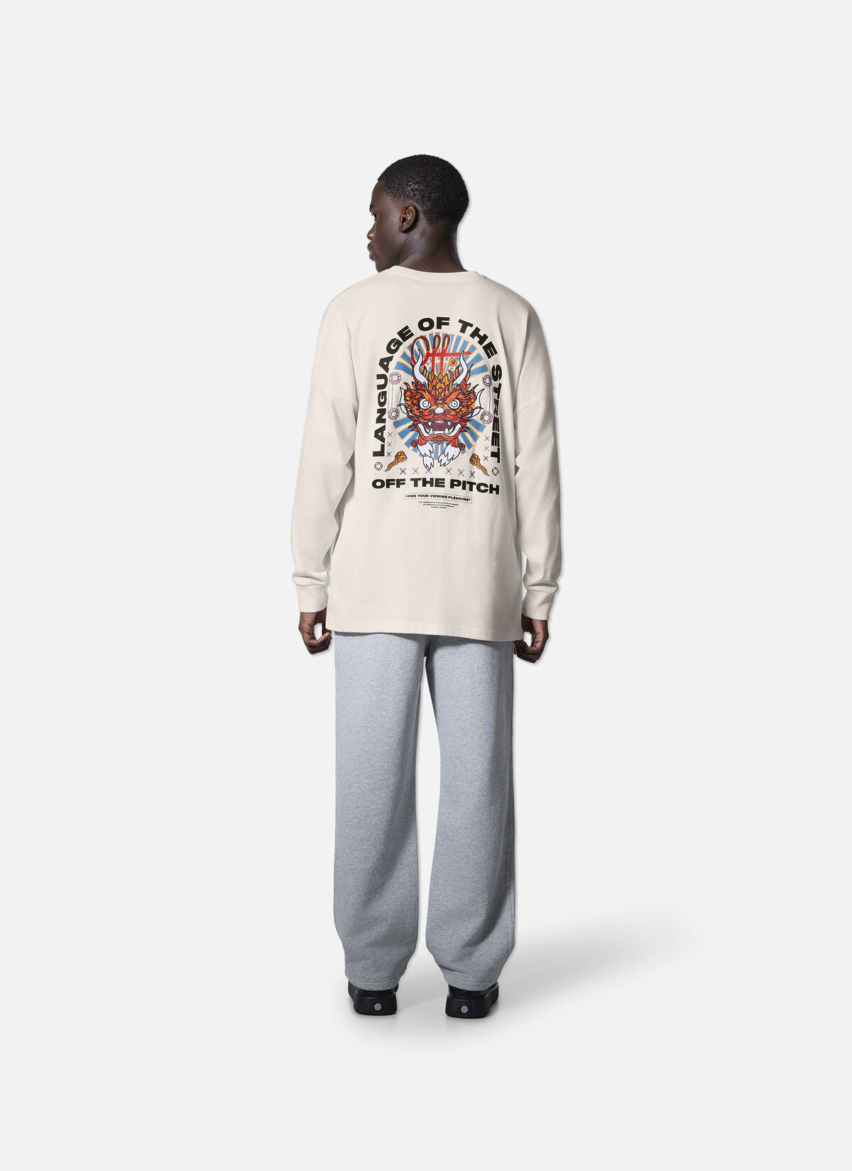 Dragon Oversized Longsleeve, Off white, hi-res