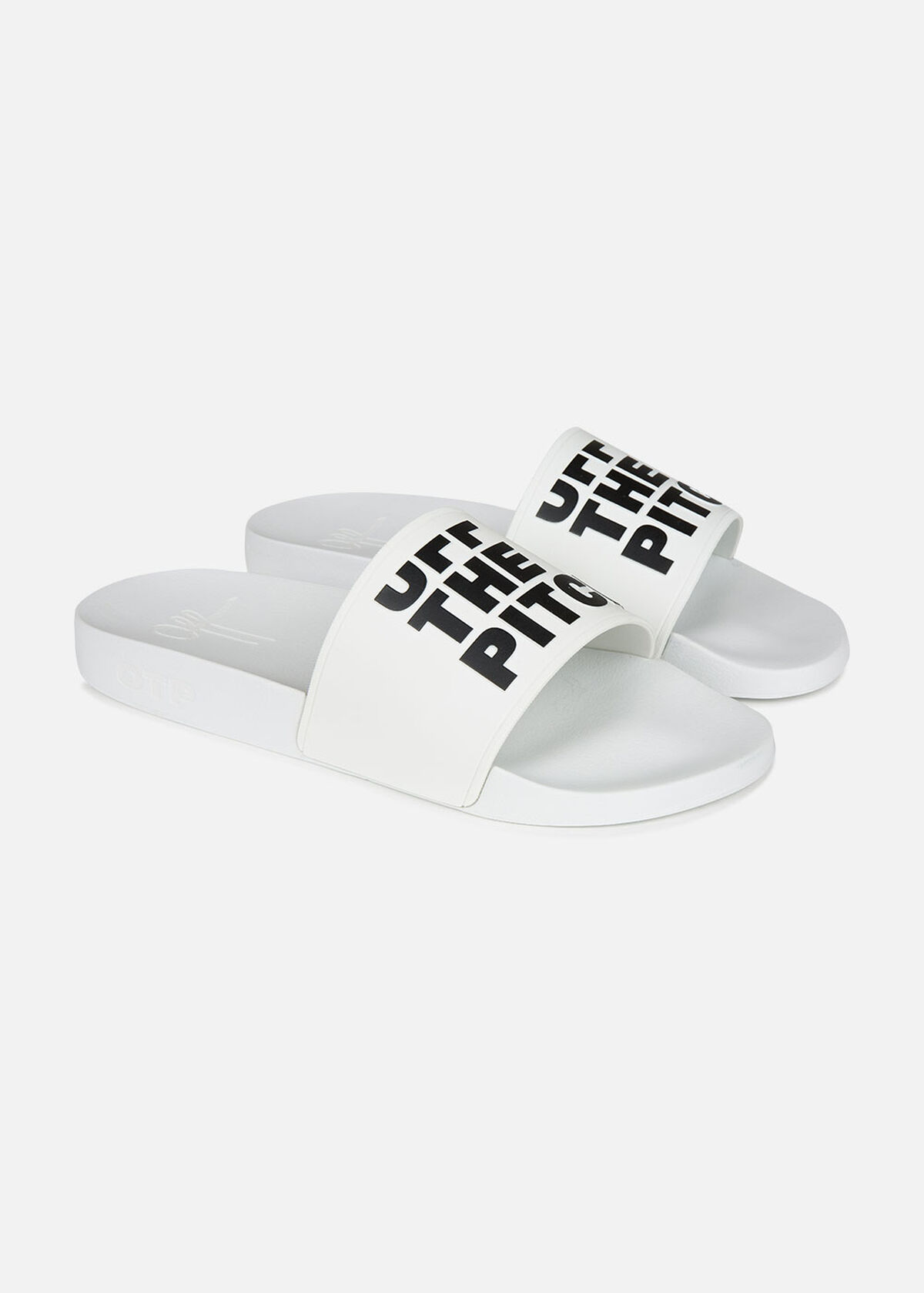 Slide Off - Khaki - Logo strap, White, hi-res