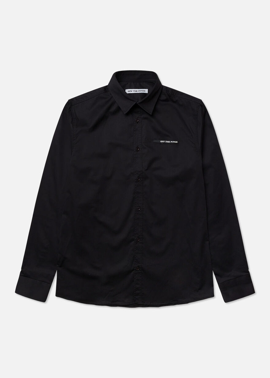 Monaco Shirt Slim Fit - 98% Cotton / 2% Elastane, Black, hi-res