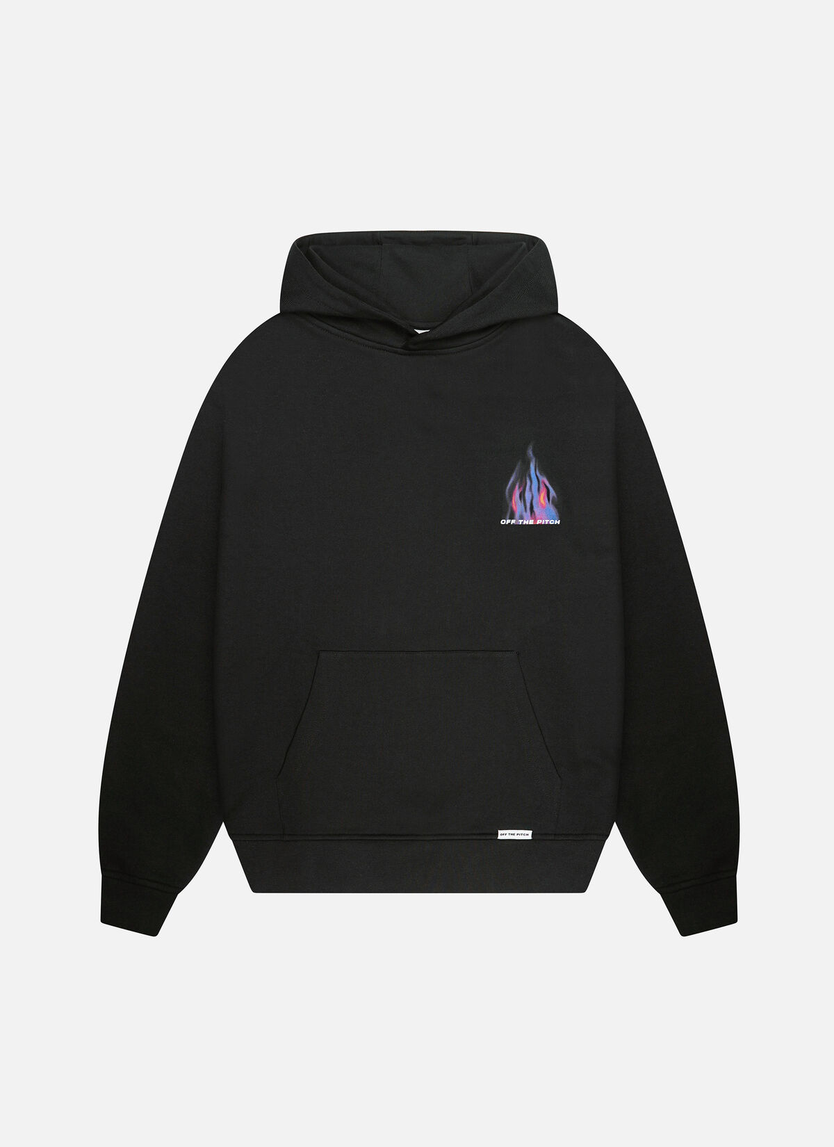 Burning Flower Hood, Black, hi-res