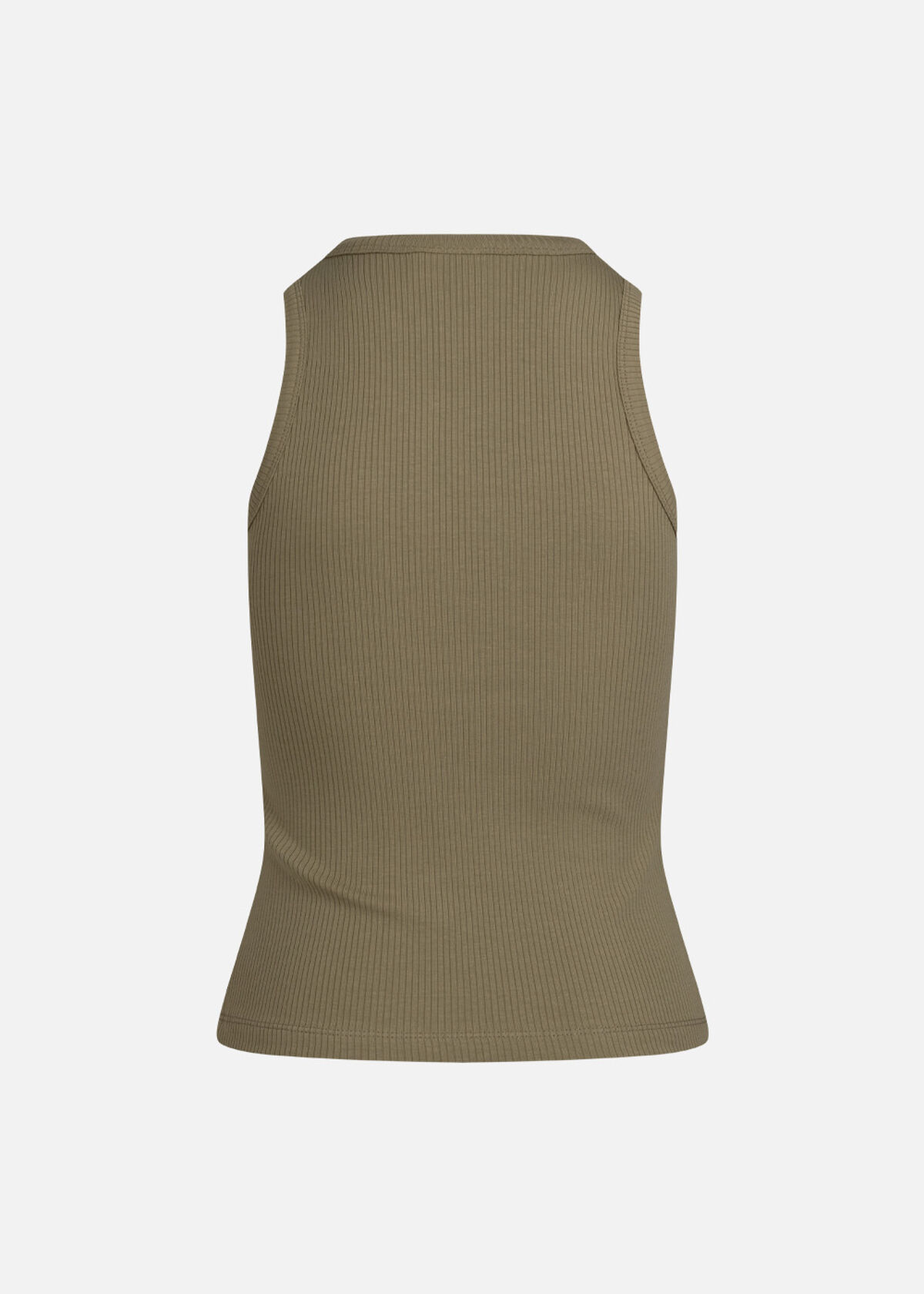 WMNS Rib Tanktop, Dark green, hi-res