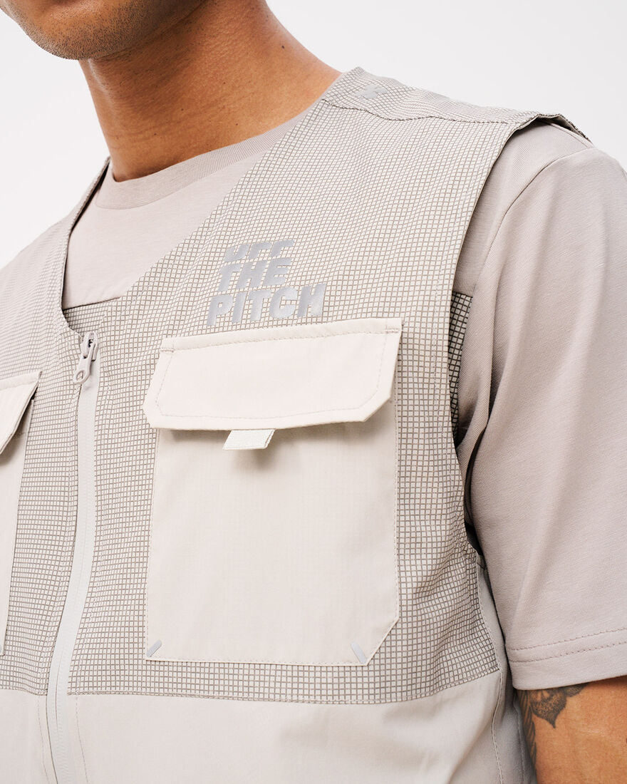 OTP x ROBEY Tammy Woven Bi-Stretch Utility Vest, Sand, hi-res