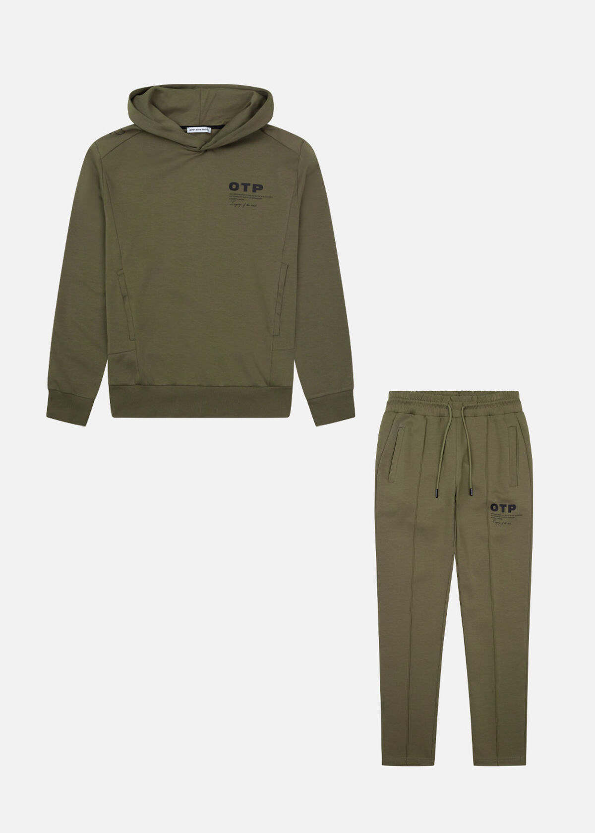 Script Jog Suit, Army green, hi-res