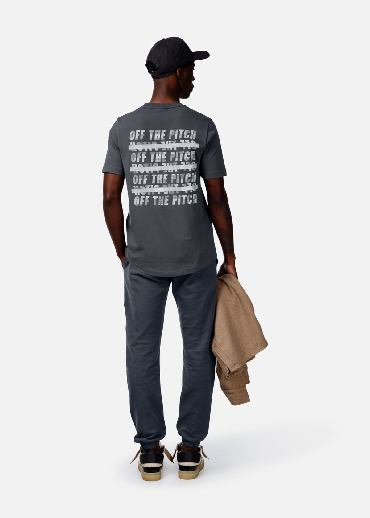 Duplicate Slim Fit Tee, Dark grey, hi-res