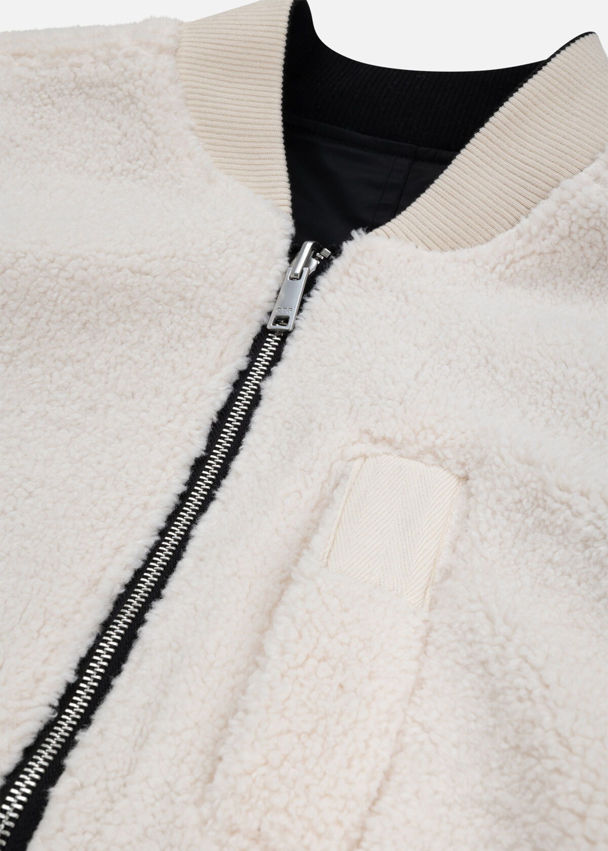 Reversible Bomber Jacket, Black, hi-res
