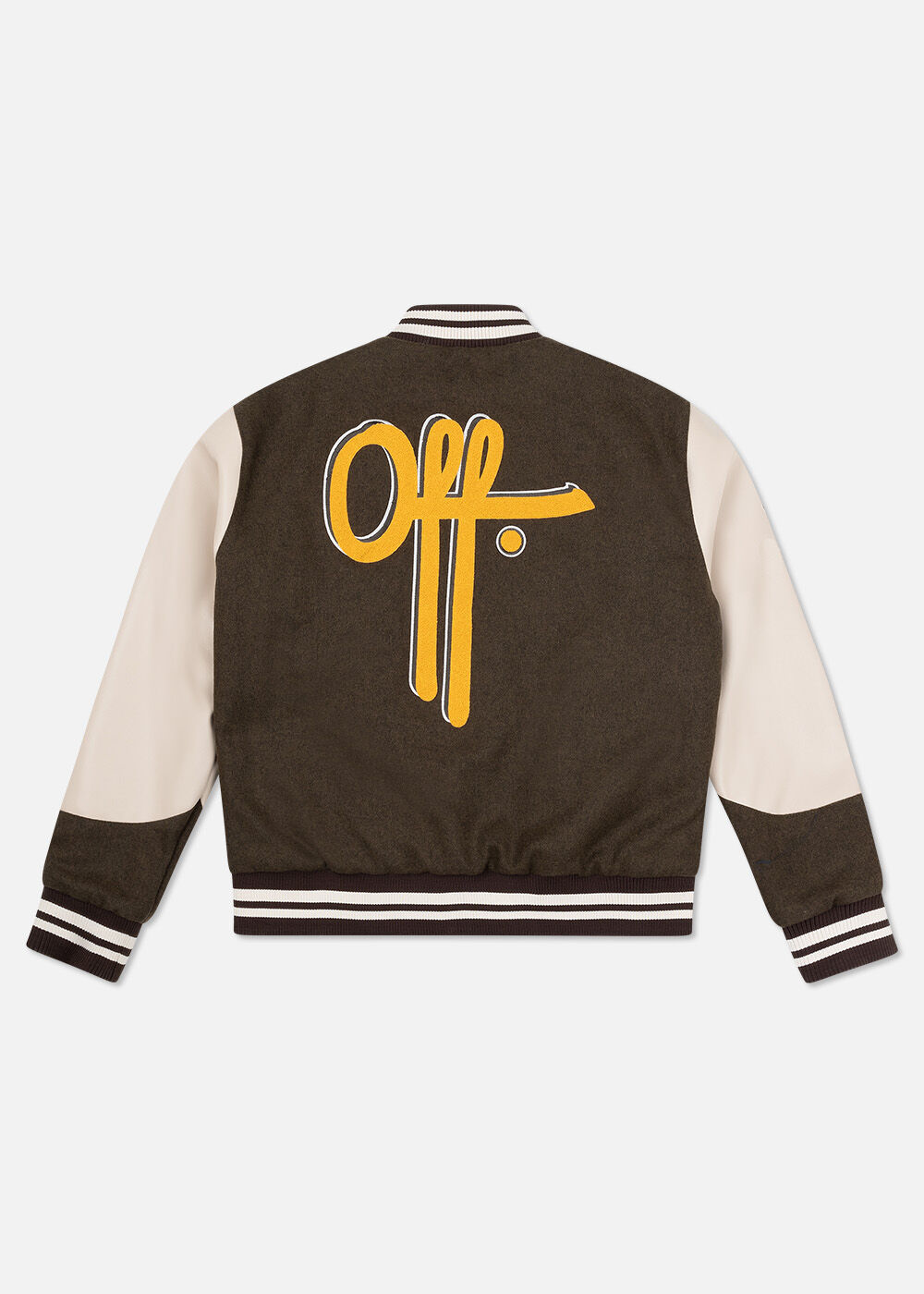 Off white baseball jacket outlet