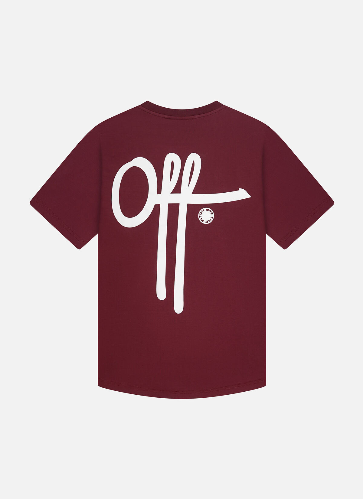 Full Stop Slim Fit Tee, Dark red, hi-res