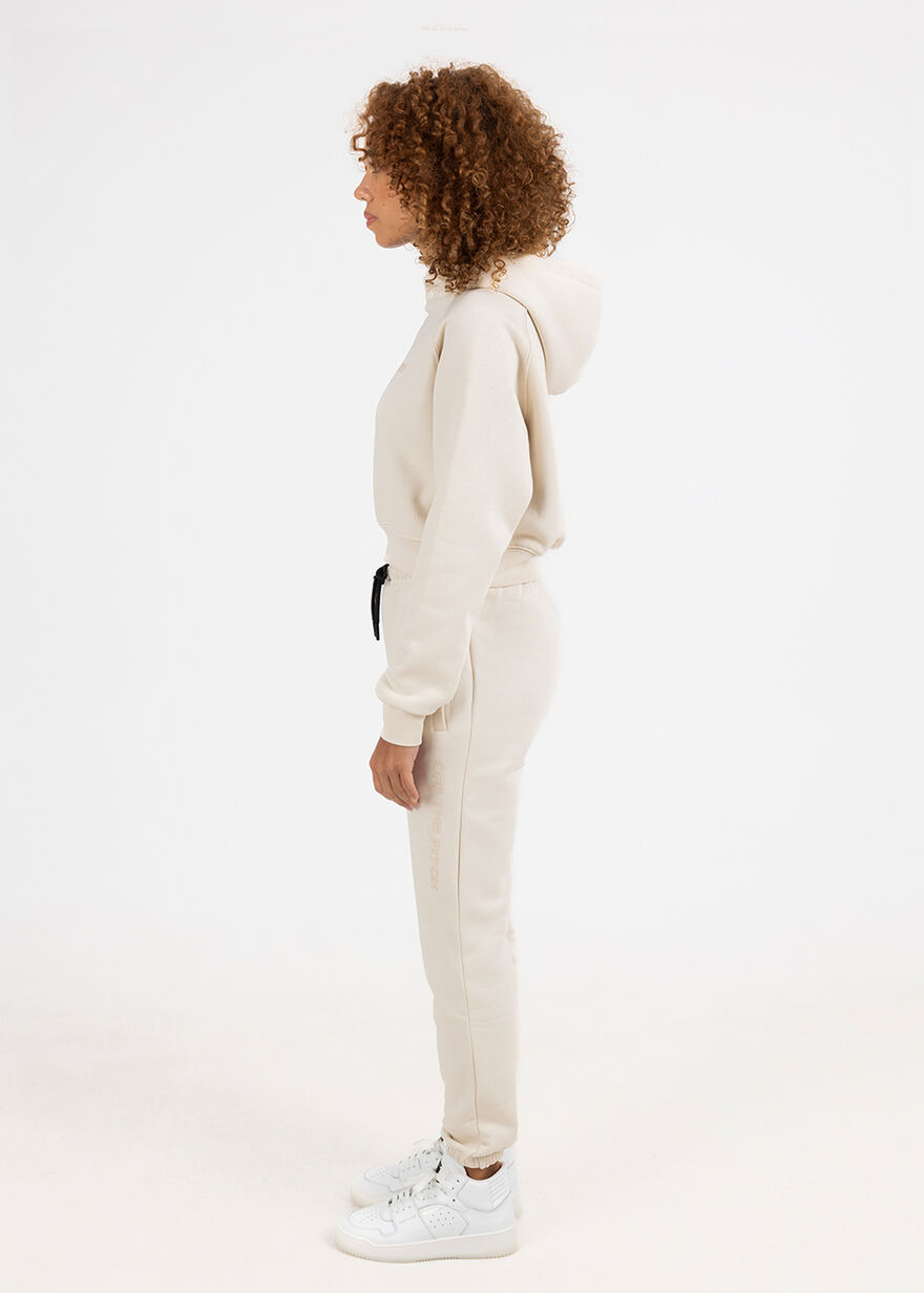 Comfort Sweat Suit Women - 100% Cotton, Crème, hi-res