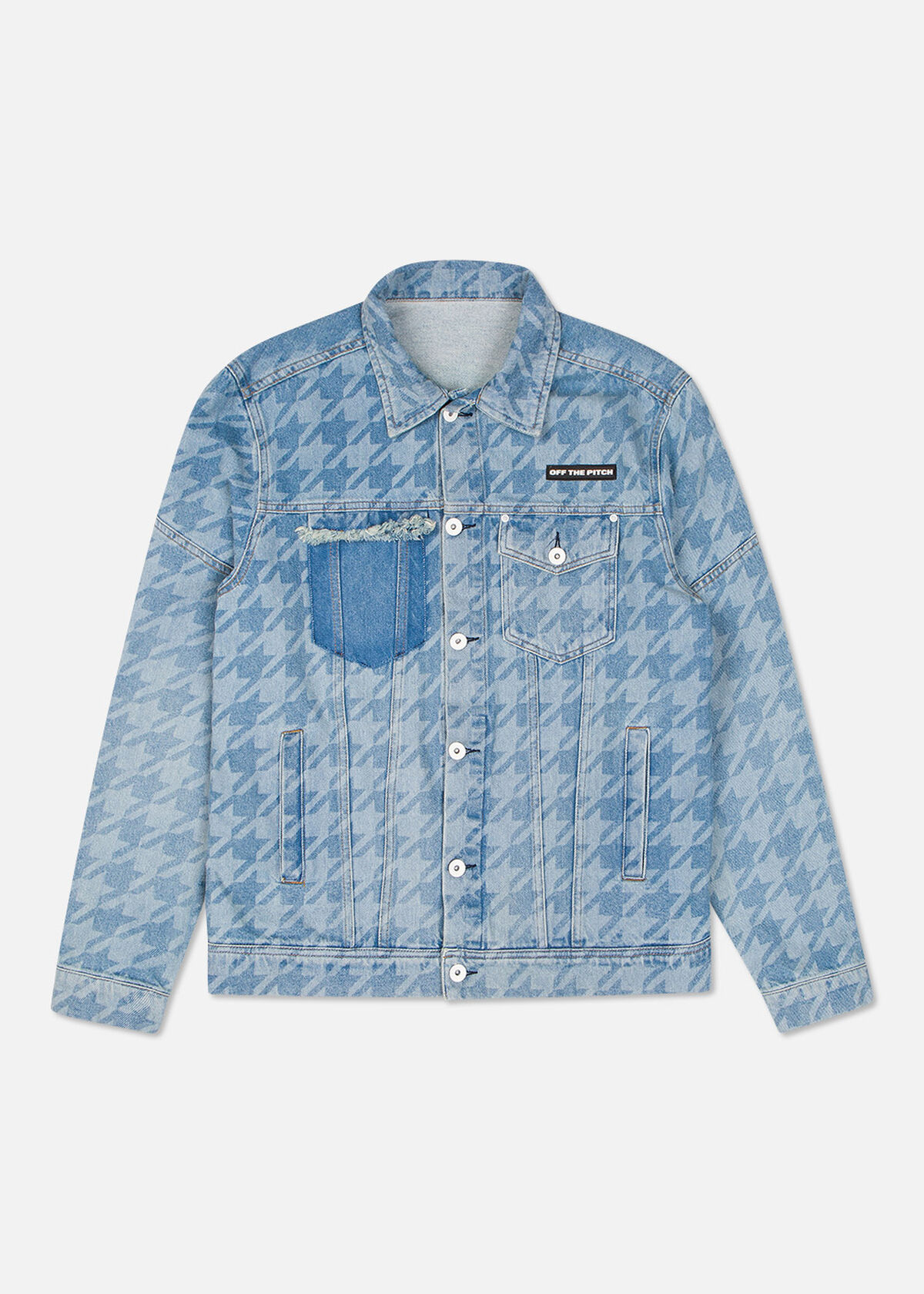 Houndstooth Denim, Blue, hi-res