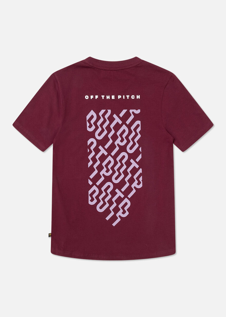 Slim Fit Tee Backburn Flash, Bordeaux, hi-res