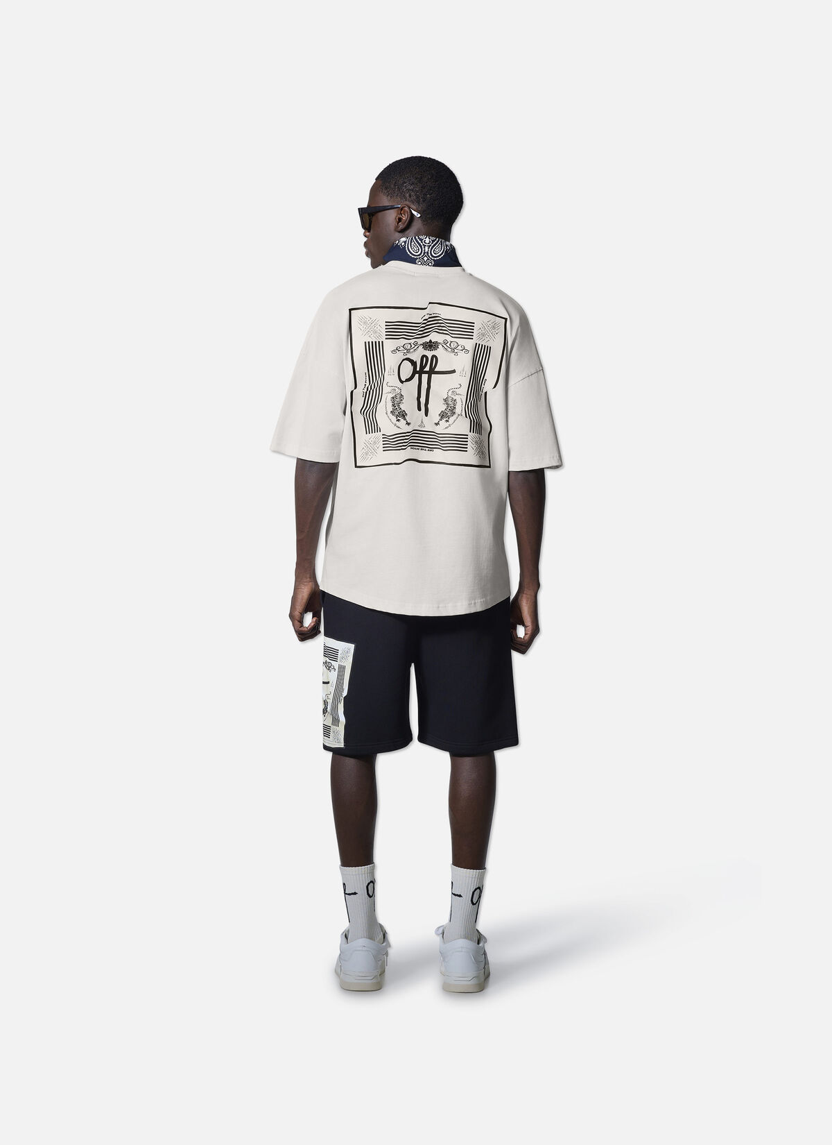 Temple Oversized Tee, Off white, hi-res