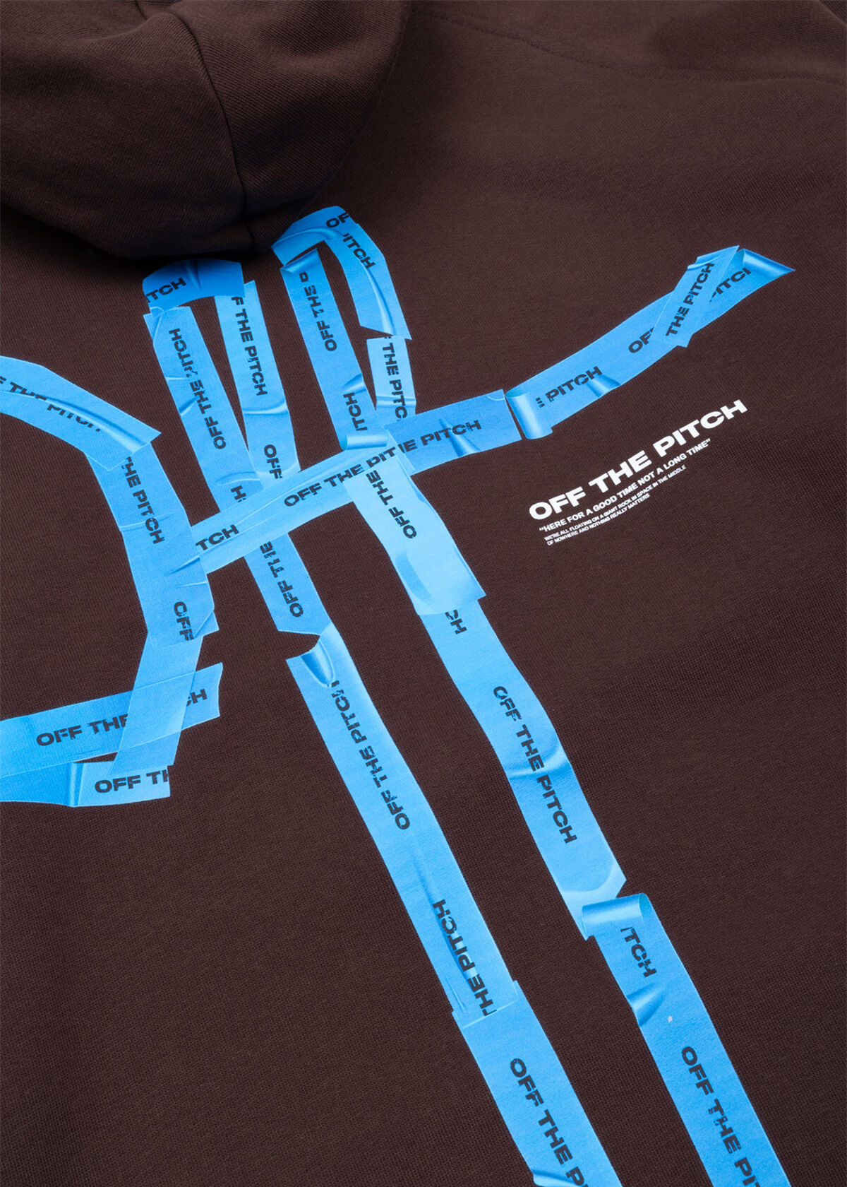 Tape Off Oversized Hood, Dark brown, hi-res