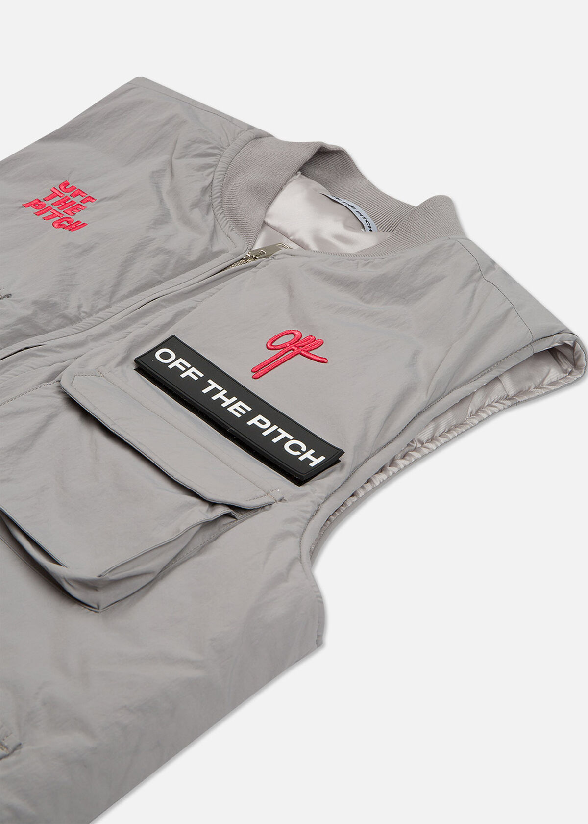 The Comet Utility Vest - Silver Grey - 100% Polyes, Silver, hi-res