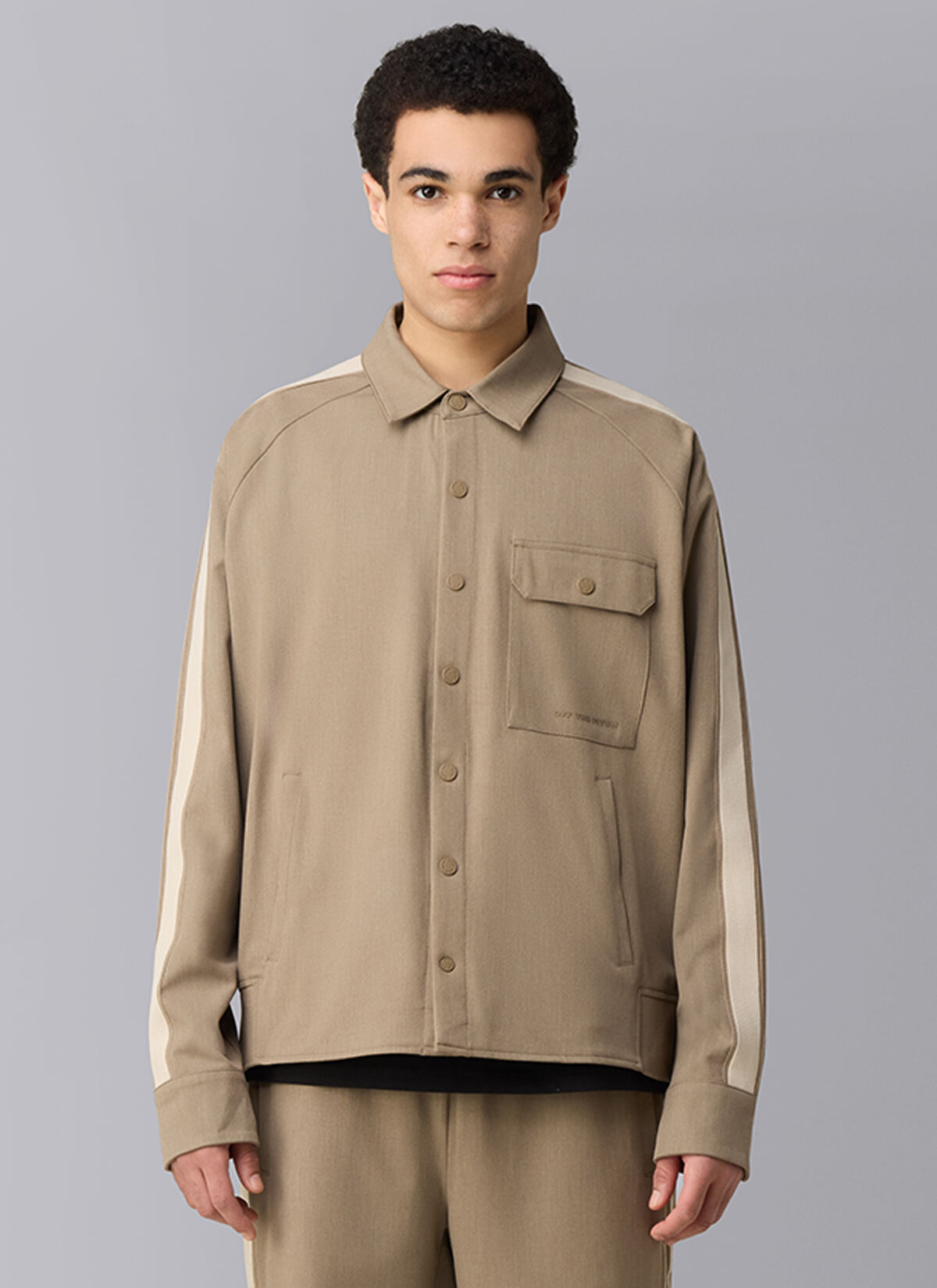 Fraction Smart Overshirt, Sand, hi-res