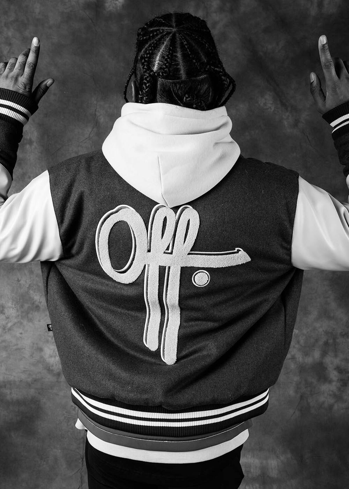 Baseball Jacket Melton - Wool, Brown, hi-res