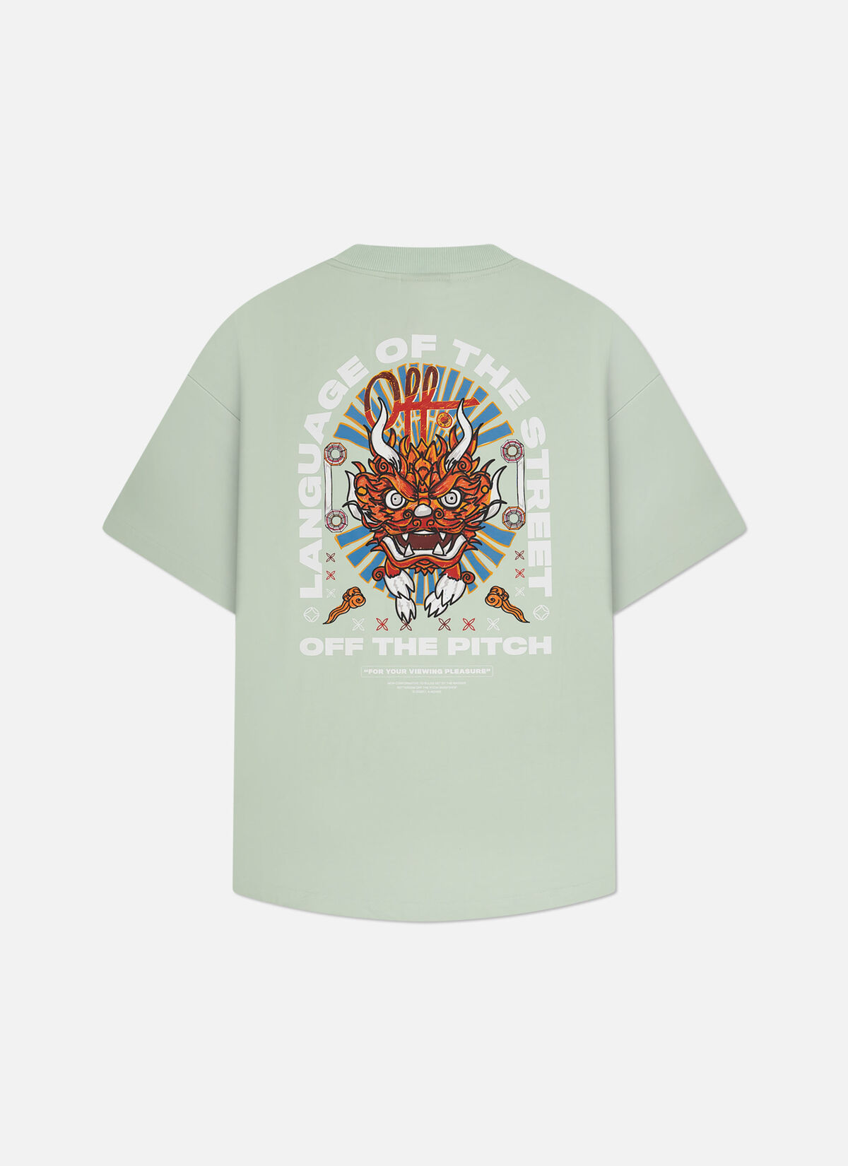 Dragon Oversized Tee, Lime, hi-res