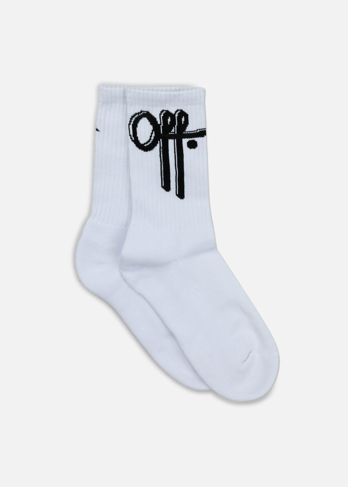 Full stop socks, White, hi-res