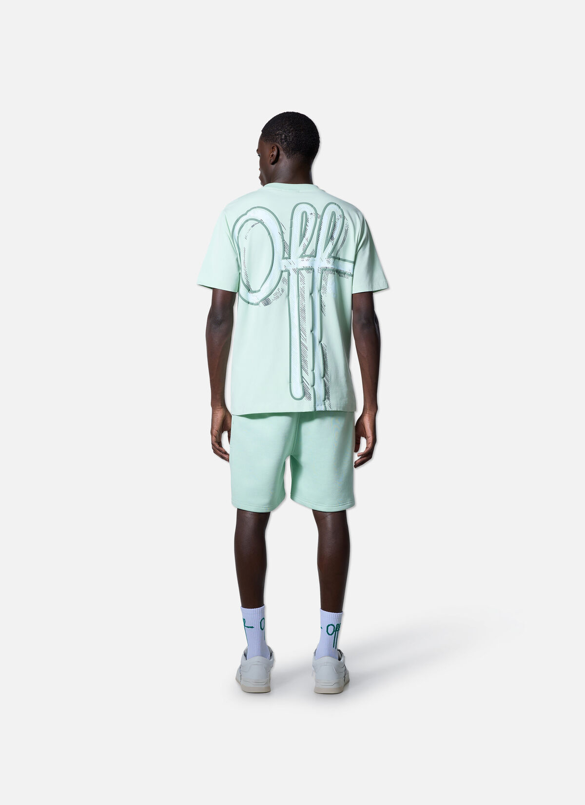 Landscape Regular Tee, Lime, hi-res