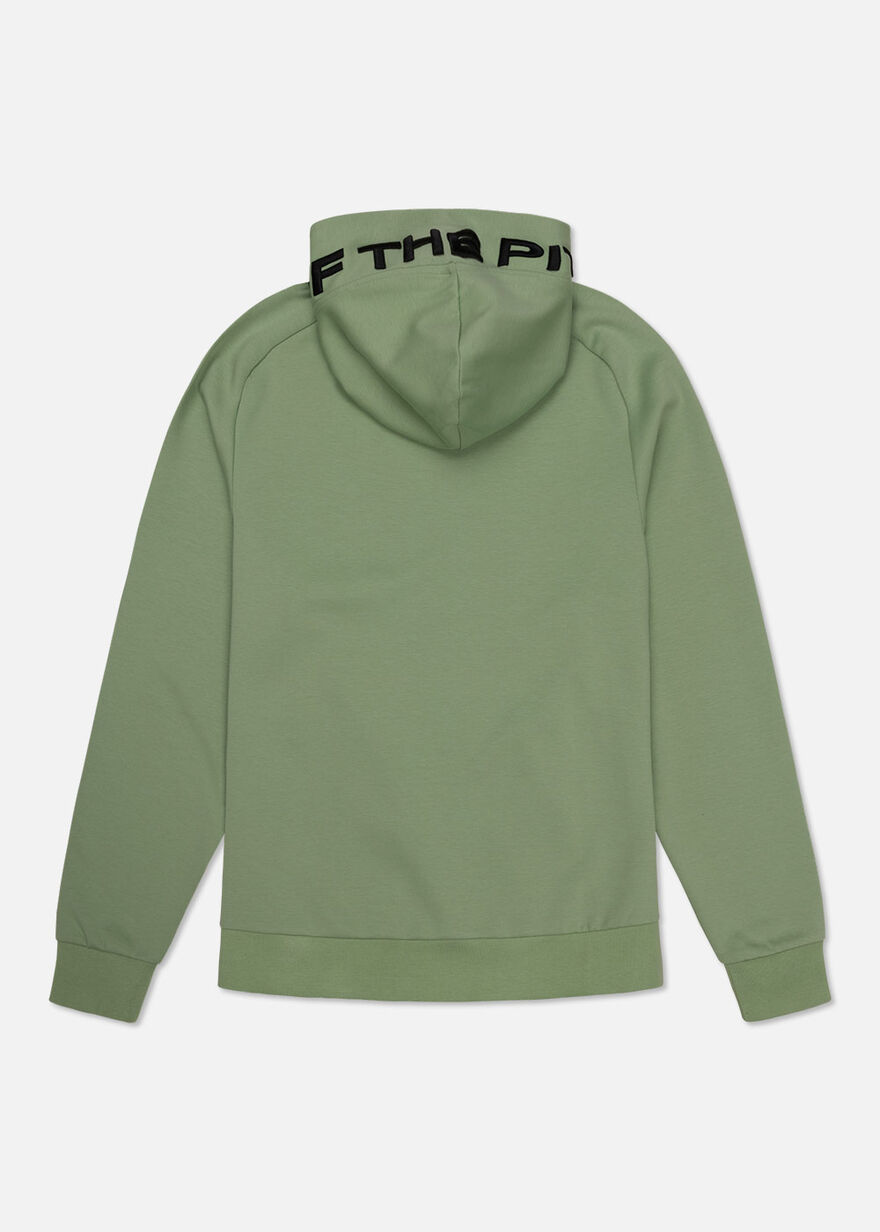 Private Pitch Hood - 75% Cotton / 20% Polyester / , Green/White, hi-res