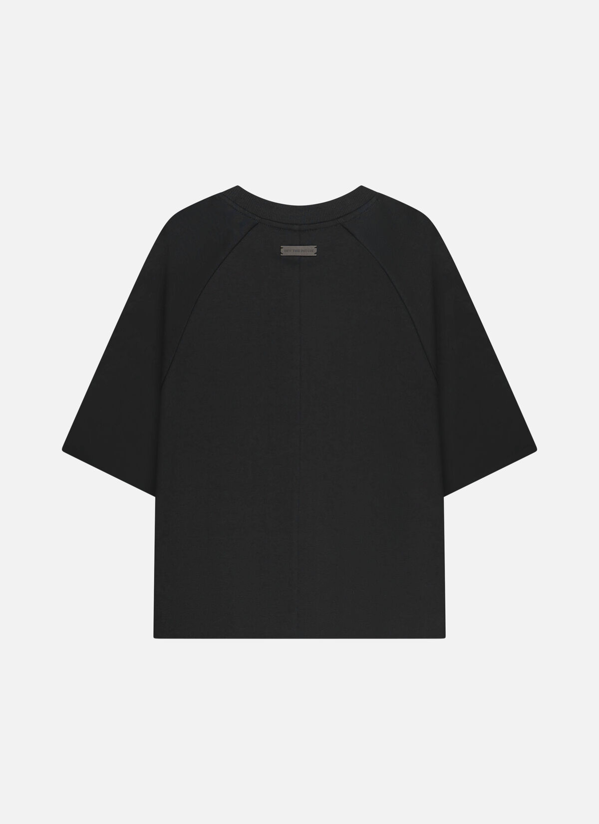 Raw Edge Echo Raglan Tee, Black, hi-res