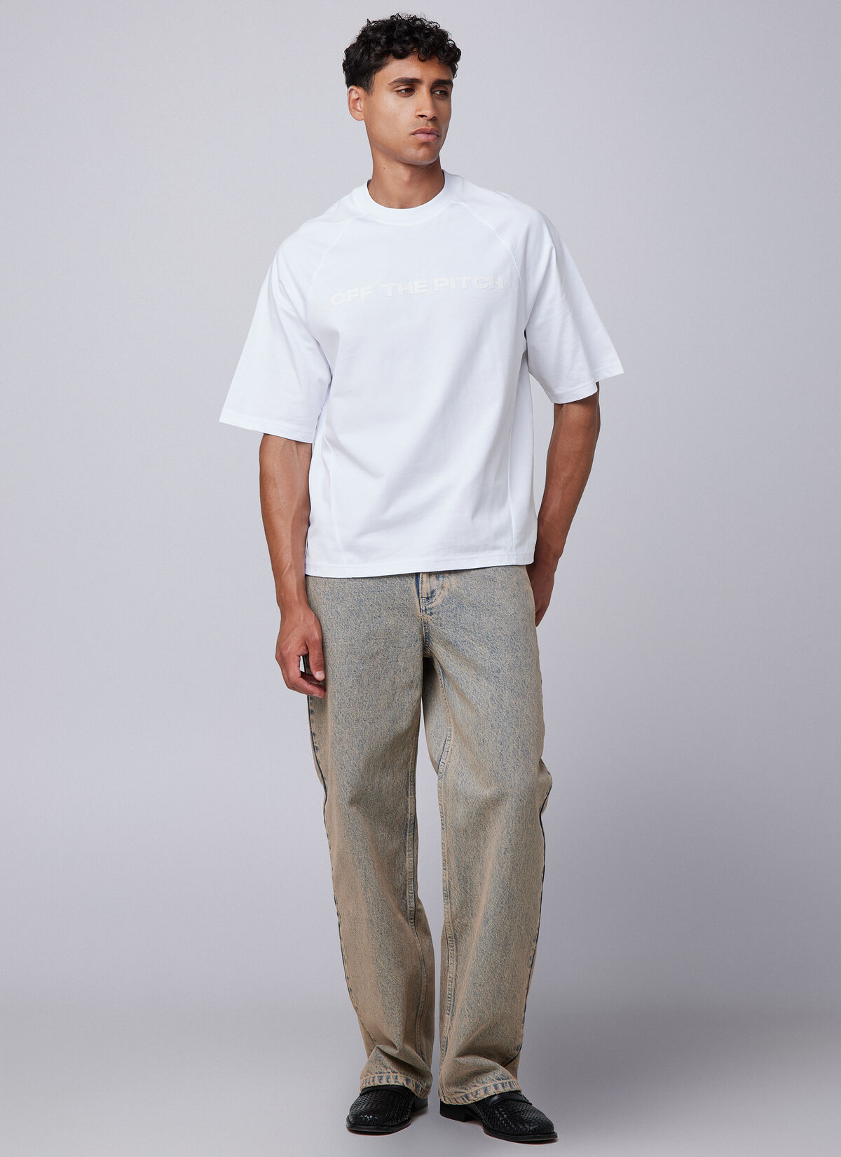 Raglan Loose Fit Tee, White, hi-res