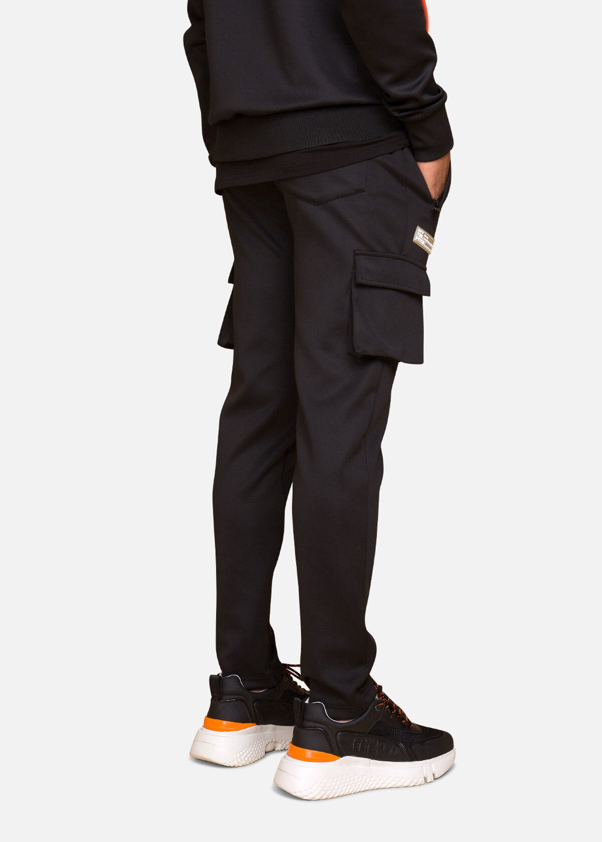 Basic Bright Tracksuit, Black, hi-res
