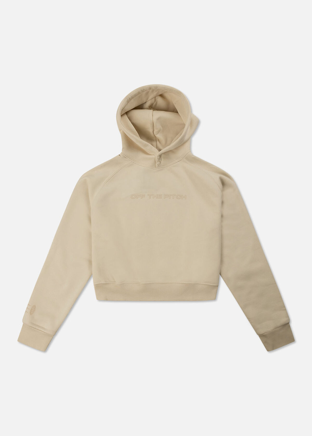 Comfort Cropped Hood Women - 100% Cotton, Crème, hi-res