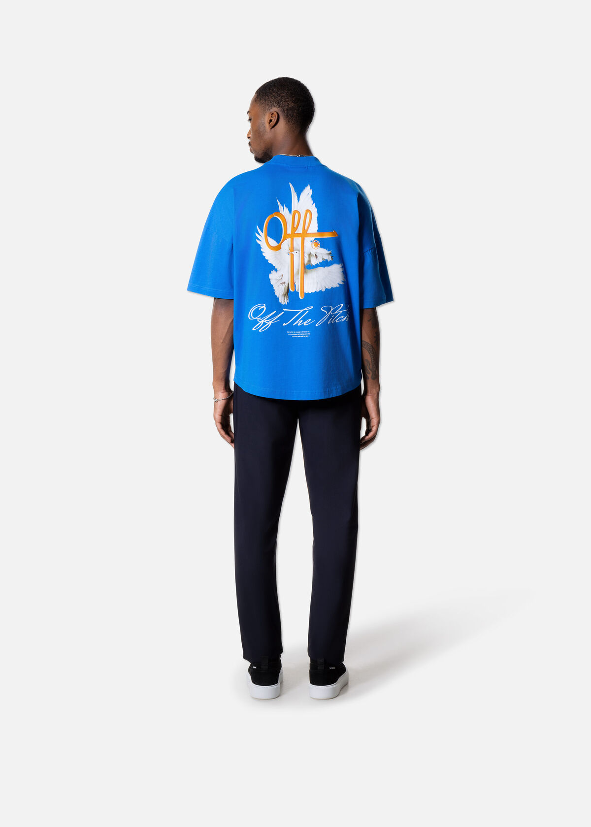 Rebirth oversized tee, Lead Blue, hi-res