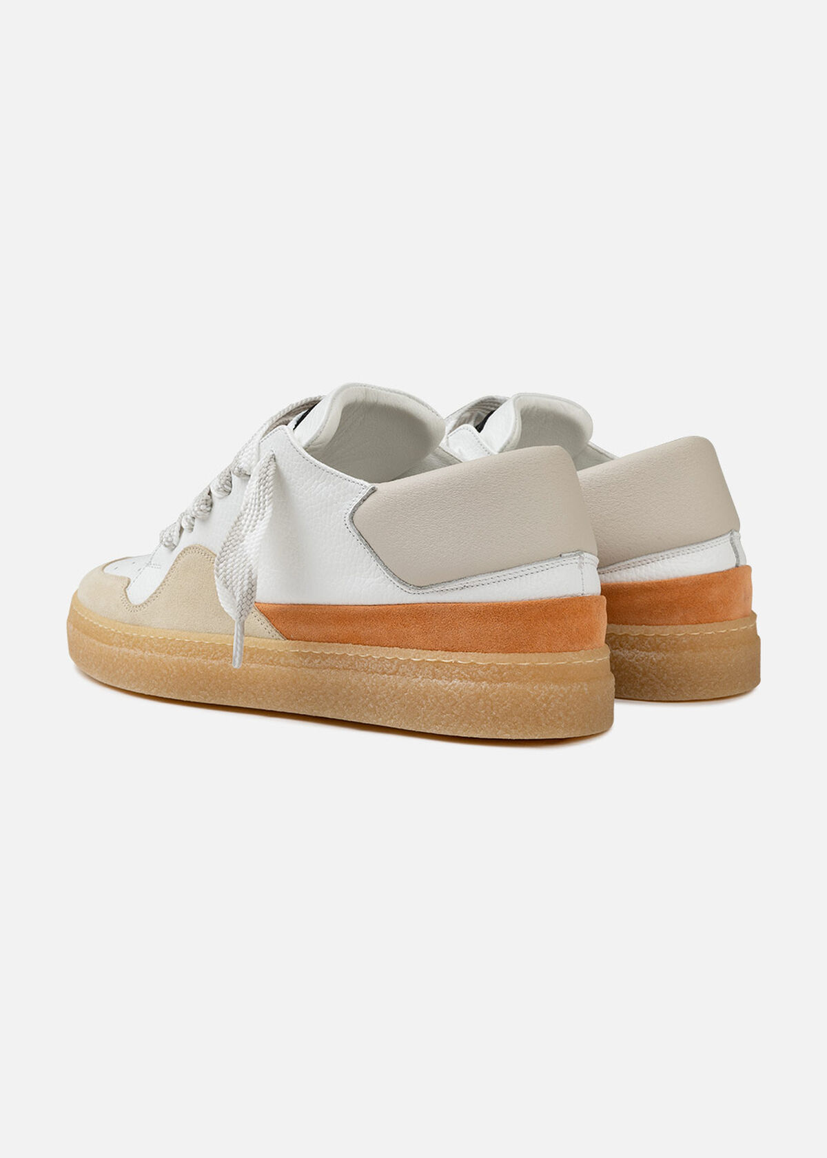 Dodgem - Tumbeled Leather / Suede, White/Red, hi-res