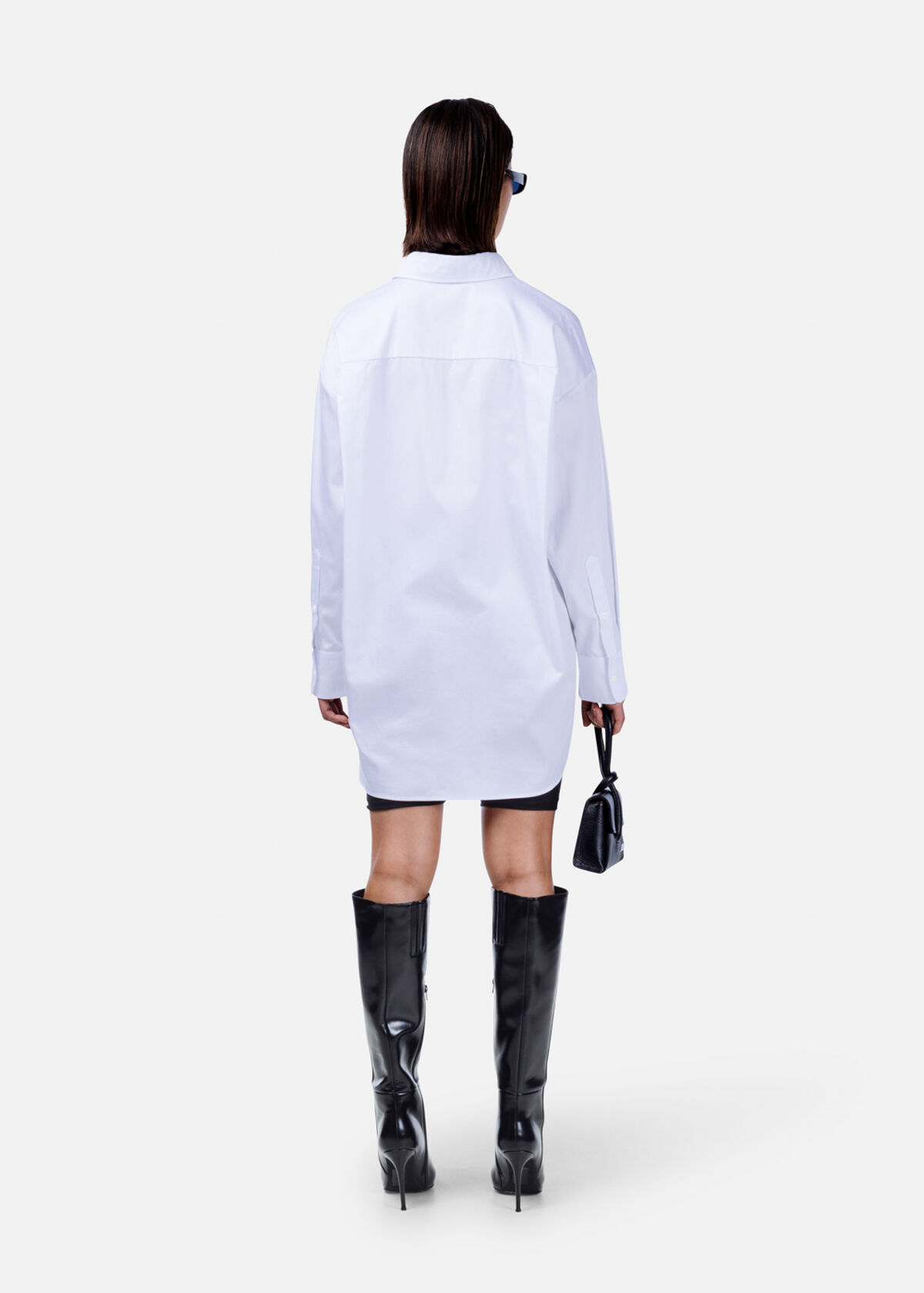 Oversized Chalk Shirt Women, White, hi-res