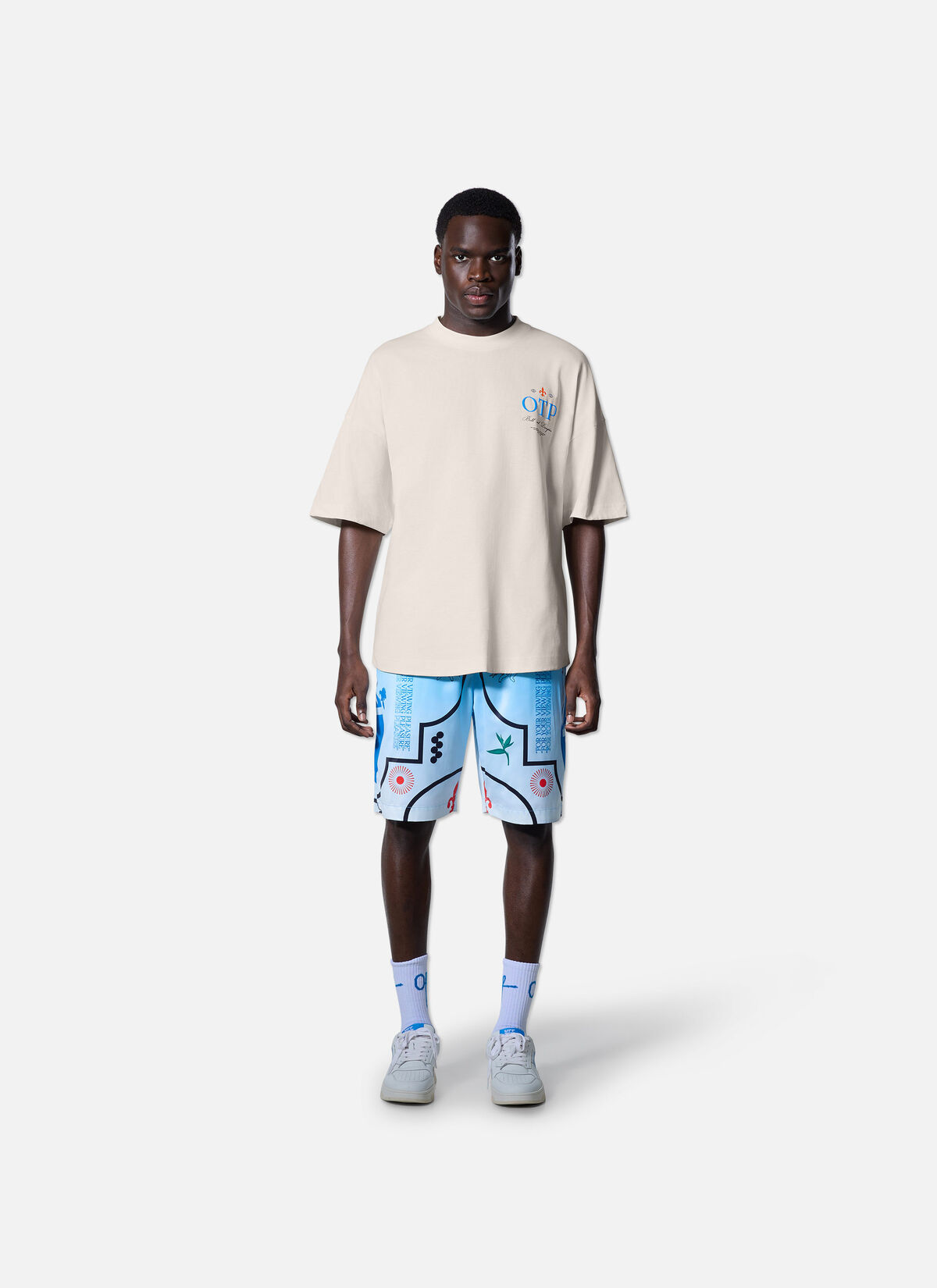Global Oversized Tee, Off white, hi-res