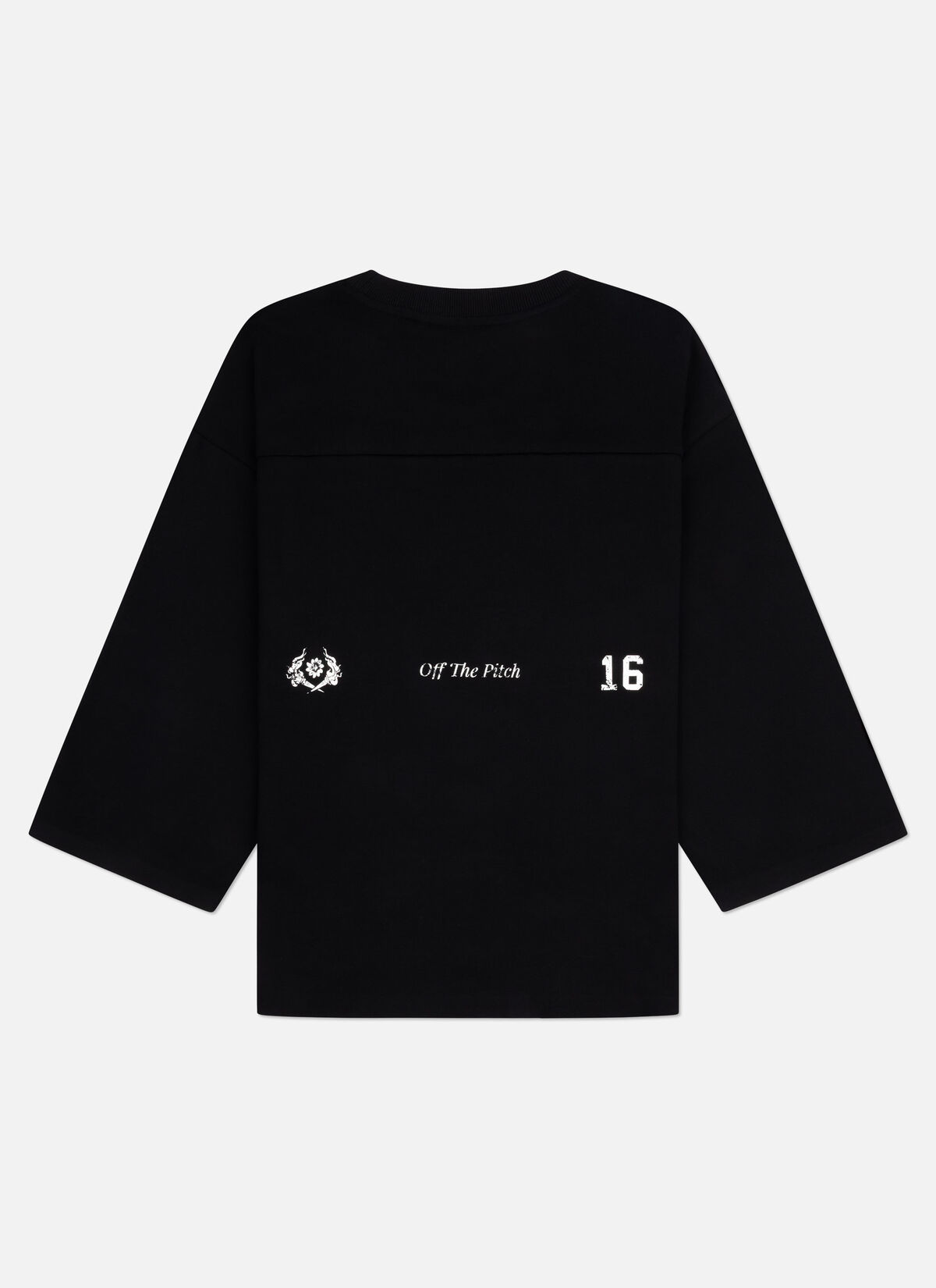 Pitch Pro Raw Edge 3/4 Tee, Black, hi-res