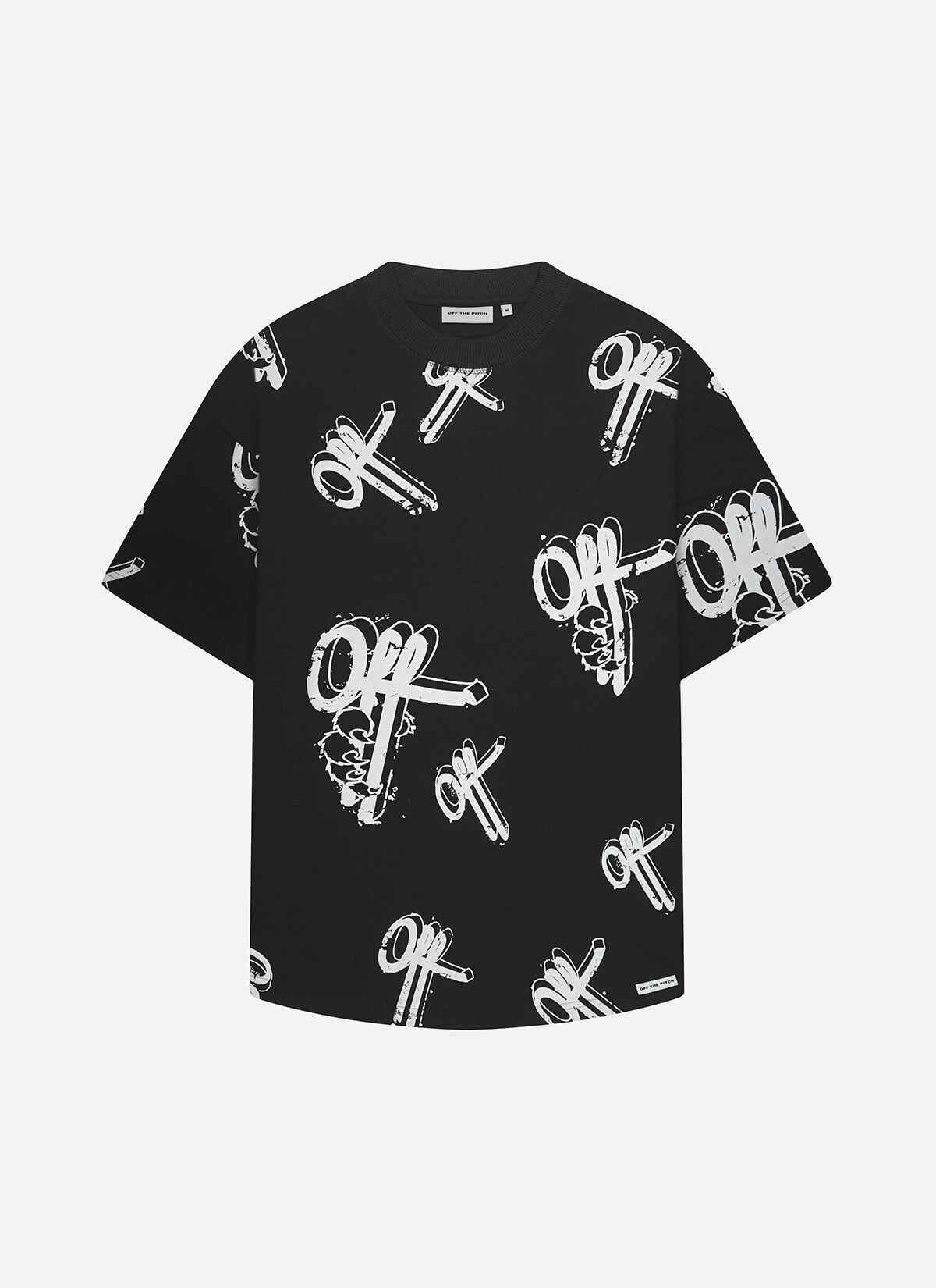 Off Mark Oversized Tee, Black, hi-res
