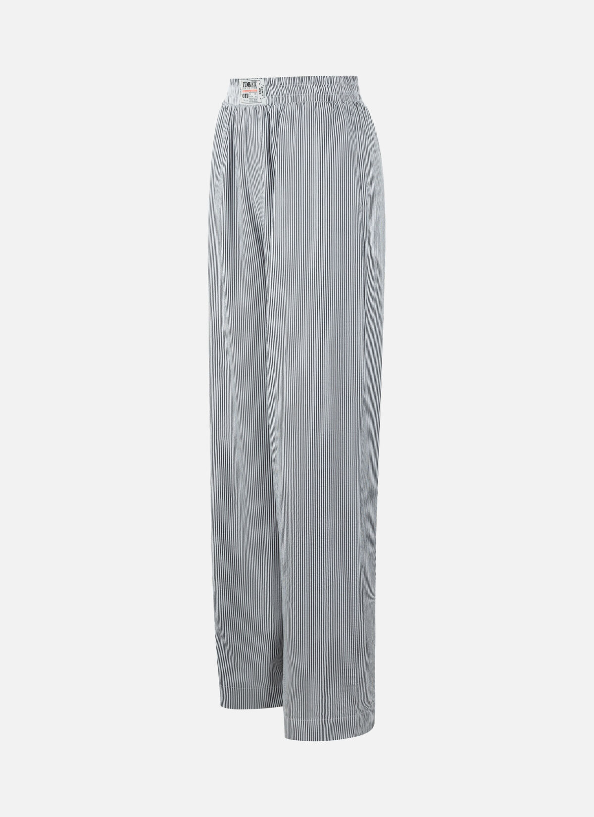 Striped Resort Pants, Black/White, hi-res